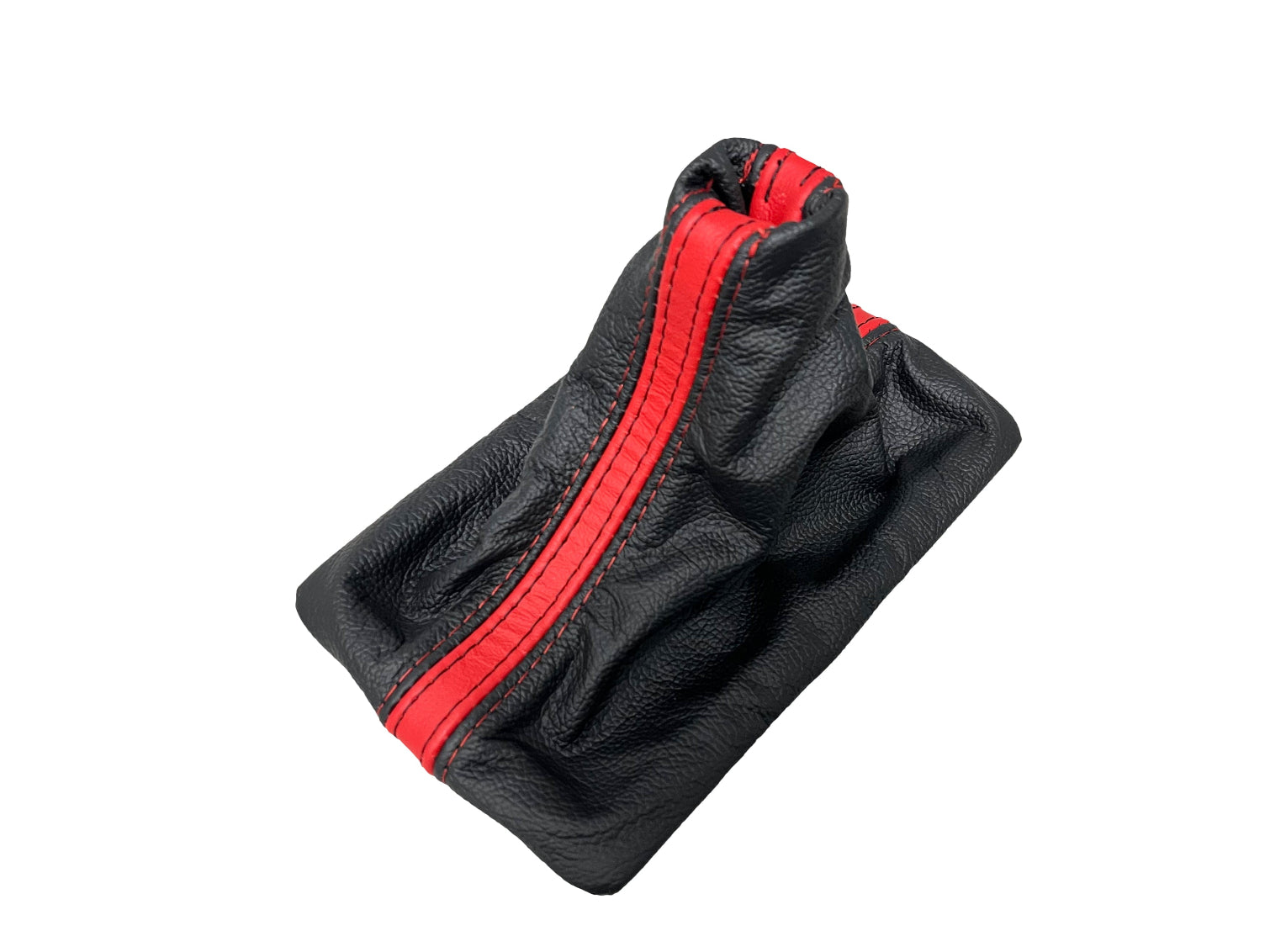 Soufflet de levier de vitesses manuel en cuir noir et rouge Torch avec cadre pour Ford Mustang GT 2005-2009 – Image 7