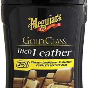 Meguiar's gold class nettoyant et soin pour cuir – entretien du cuir automobile – nettoyage du cuir automobile – 400ml