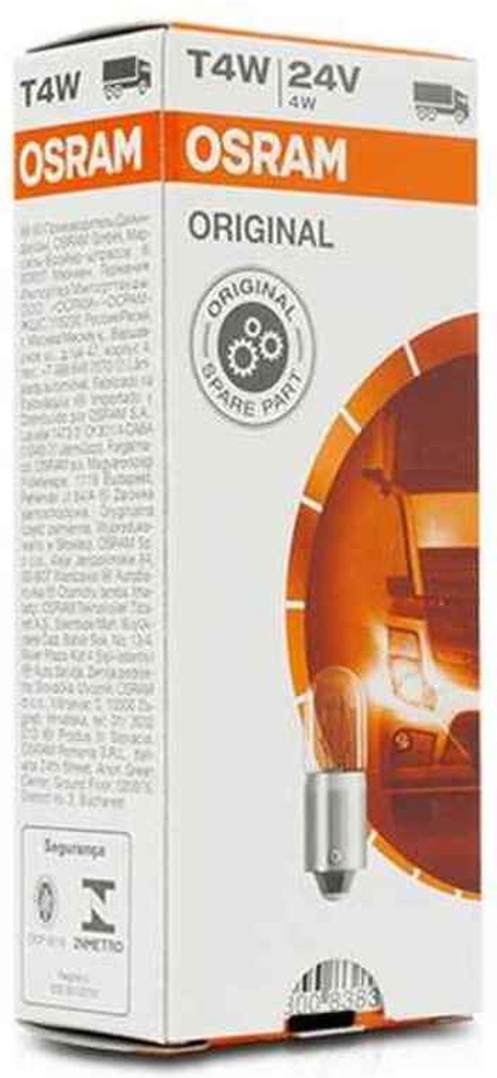 Lot de 10 ampoules OSRAM T4W 24 V 4 W