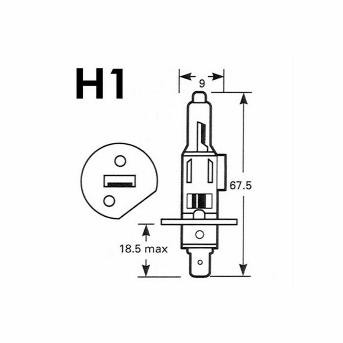 Ampoules automobiles M-Tech H1 P14, 5s – lot de 2 – Image 2