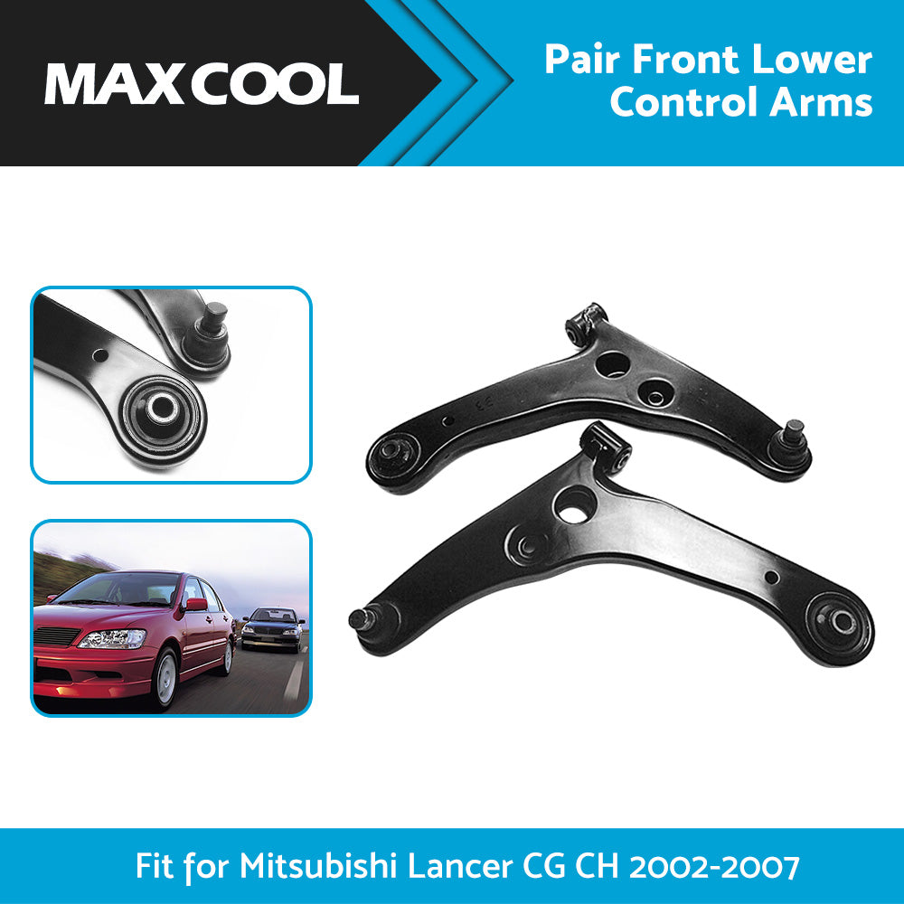 Paire de bras de suspension avant inférieurs compatible avec Mitsubishi Lancer CG CH 2002-2007 – Image 3