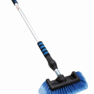Brosse de lavage automobile télescopique Satra S-CL2MP – aluminium, fibres PVC souples