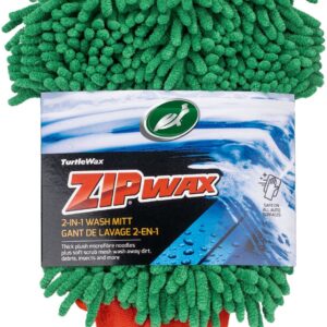 Turtle Wax gant de lavage microfibre – safe et effective cleaning – microfiber strands pour a foaming deep clean – inner lining holds the washing solution – mesh side pour stubborn spots
