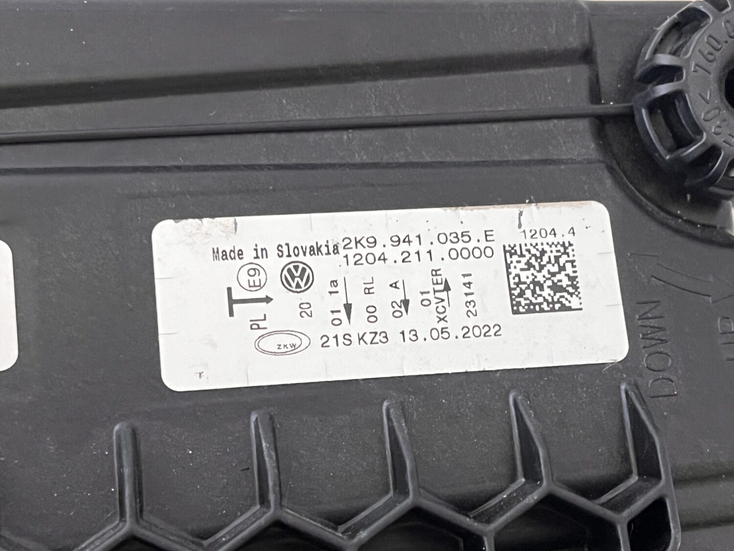Pièce OE neuve phare LED côté gauche VW CADDY V 2021 – 2K9941035E – Image 5