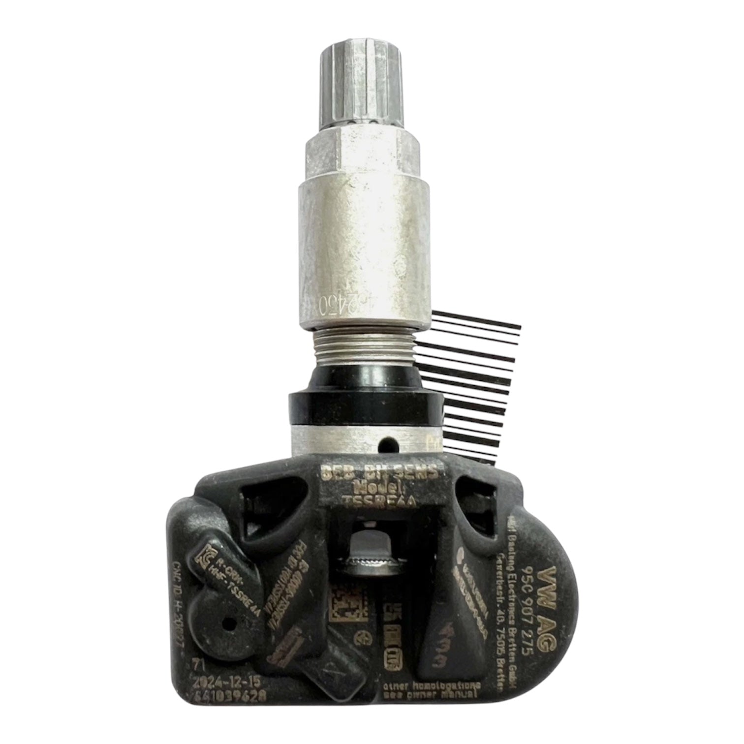 Pièce OE neuve valve-capteur de pression des pneus TPMS Audi A5 A6 Q5 Q6 VW Porsche 911 Macan Panamera 95C907275 – Image 2