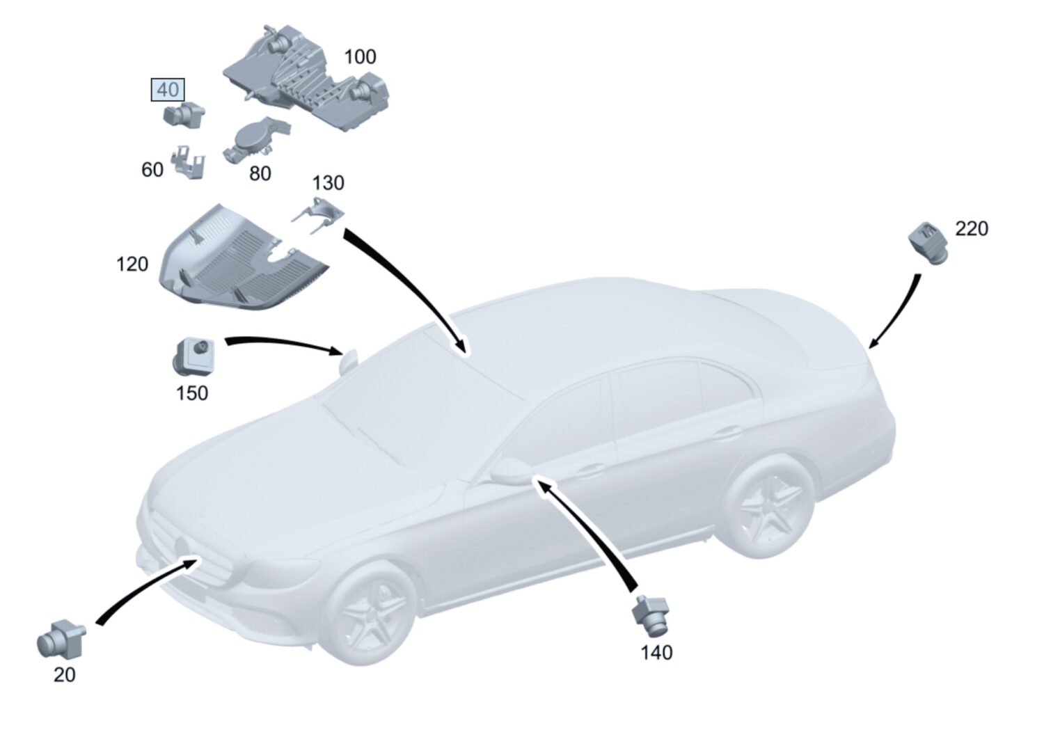 Caméra avant multifonction OE neuve Mercedes GLE W167, CLA W177, Classe C W206, Classe E W214, Classe S W223, W447, W465 – A0009051816 – Image 4