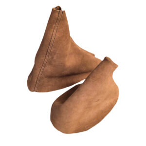 Kalahari Brown suédine soufflets de frein à main et levier de vitesses Fits pour BMW E36 46 3 Série 1991-2005